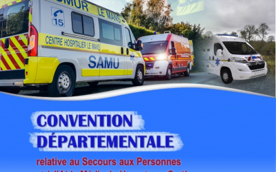 Signature de la convention tripartite relative au secours d’urgence aux personnes en Sarthe