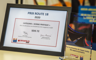 Le SDIS 72 reçoit le trophée du « Prix Route 18 » dans la catégorie « Bonne Pratique »