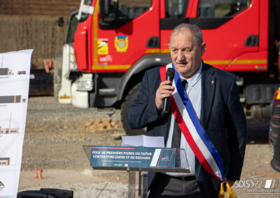 allocution-philippe-richard-ceremonie-maire-pose-premiere-pierre-centre-secours-saint-cosme-en-vairais