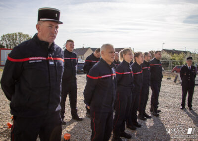 effectif-sapeurs-pompiers-volontaires-ceremonie-pose-premiere-pierre-centre-secours-saint-cosme-en-vairais