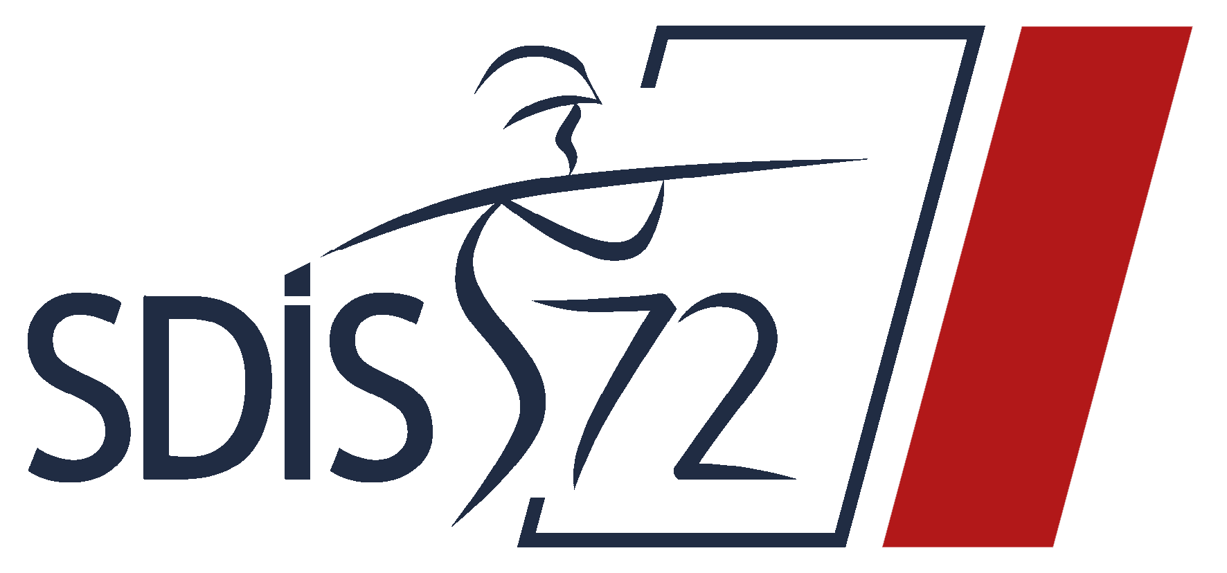 Logo SDIS 72 avec habillage bleu et transp Logo SDIS 72 avec habillage bleu et transparent